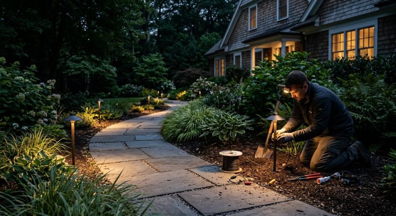 Pathway Lights Installation in Olathe, KS